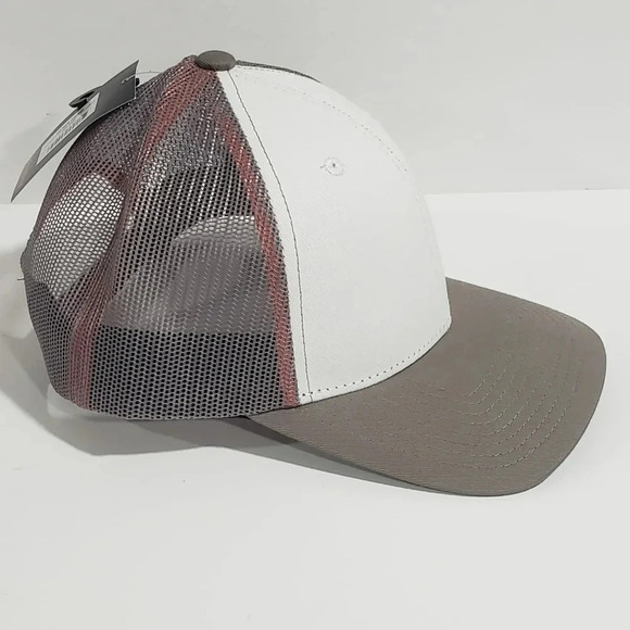Heybo Outdoors Mens White/Gray Snapback Hat With  Offset H Shield.NWT. - Picture 2 of 5